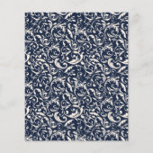 Elegante Viktorianische blaue Hochzeit für die Mar Flyer (Hinten)