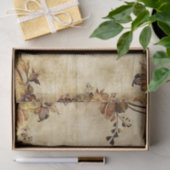 Elegante Viktorianische Blume und Hintergrund Seidenpapier (Geschenk)