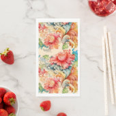 Elegante Viktorianische Blumenhochzeit Serviette (Beispiel)