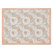 Elegante viktorianische Blumenmuster personalisier Tischdecke (Vorderseite (Horizontal))