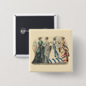 Elegante viktorianische Damen Button (Vorne & Hinten)