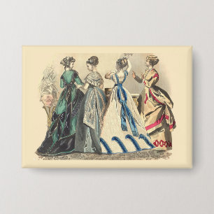 Elegante viktorianische Damen Button