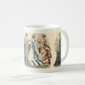 Elegante viktorianische Damen Kaffeetasse (VorderseiteRechts)