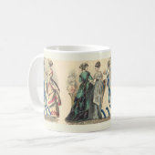Elegante viktorianische Damen Kaffeetasse (Vorderseite Links)