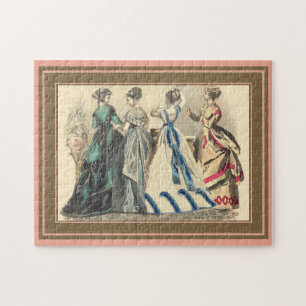 Elegante Viktorianische Damen Puzzle