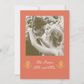 Elegante Viktorianische Einsatzpartei Einladung (Rückseite)