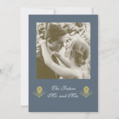 Elegante Viktorianische Einsatzpartei Einladung (Rückseite)