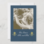 Elegante Viktorianische Einsatzpartei Einladung (Rückseite)