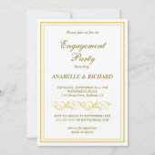 Elegante Viktorianische Einsatzpartei Einladung (Vorderseite)