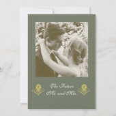 Elegante Viktorianische Einsatzpartei Einladung (Rückseite)