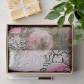 Elegante Viktorianische Era Lady Lavender Rose & S Seidenpapier (Geschenk)