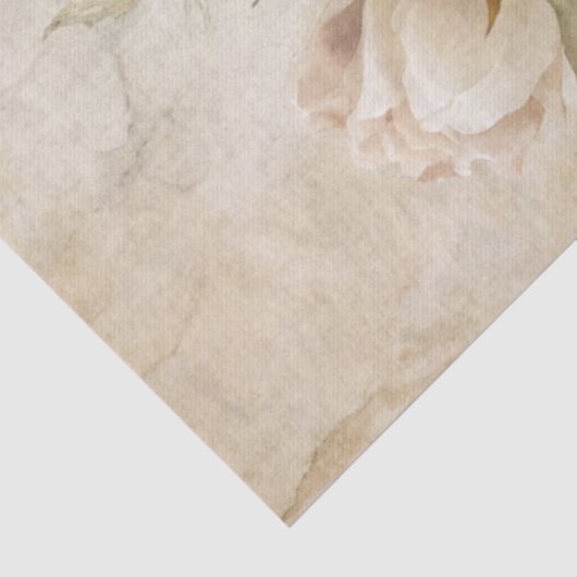 Elegante Viktorianische Era Lady White & Pink Flor Seidenpapier (Ausschnitt)