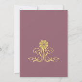 Elegante Viktorianische Hochzeit Einladung (Rückseite)