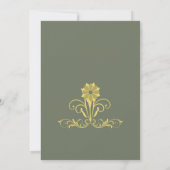 Elegante Viktorianische Hochzeit Einladung (Rückseite)