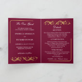 Elegante Viktorianische Hochzeit Einladung (Innenseite)