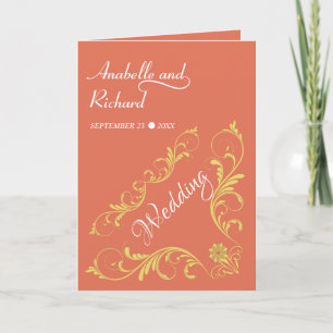 Elegante Viktorianische Hochzeit Einladung