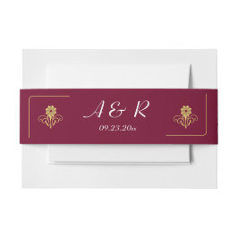 Elegante Viktorianische Hochzeit Einladungsbanderole