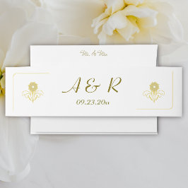 Elegante Viktorianische Hochzeit Einladungsbanderole