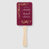 Elegante Viktorianische Hochzeit Fächer (Vorderseite)