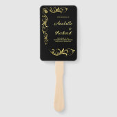 Elegante Viktorianische Hochzeit Fächer (Vorderseite)