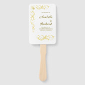 Elegante Viktorianische Hochzeit Fächer (Vorderseite)