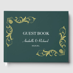 Elegante Viktorianische Hochzeit Gästebuch