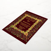 Elegante Viktorianische Hochzeit im Mittelalter 18 Folieneinladung (Gedreht)