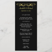 Elegante Viktorianische Hochzeit Menükarte (Vorderseite)