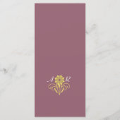 Elegante Viktorianische Hochzeit Menükarte (Rückseite)