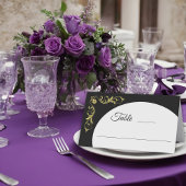 Elegante Viktorianische Hochzeit Platzkarte