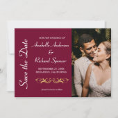 Elegante Viktorianische Hochzeit Save The Date (Vorderseite)