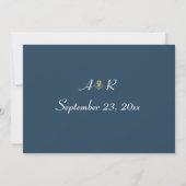 Elegante Viktorianische Hochzeit Save The Date (Rückseite)