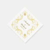 Elegante Viktorianische Hochzeit Serviette (Ecke)