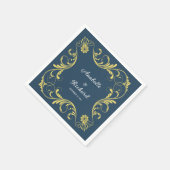 Elegante Viktorianische Hochzeit Serviette (Ecke)