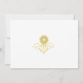 Elegante Viktorianische Hochzeit speichert das Dat Einladung (Rückseite)