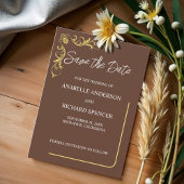 Elegante Viktorianische Hochzeit speichert das Dat Save The Date