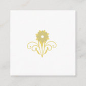 Elegante Viktorianische Hochzeit Vielen Dank Begleitkarte (Rückseite)