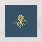 Elegante Viktorianische Hochzeit Vielen Dank Begleitkarte (Rückseite)