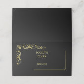 Elegante Viktorianische Hochzeiten Platzkarten (Außenseite Aufgefaltet)