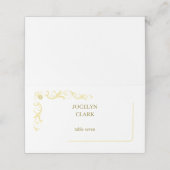 Elegante Viktorianische Hochzeiten Platzkarten (Außenseite Aufgefaltet)