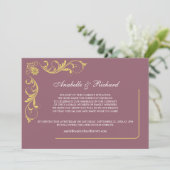 Elegante Viktorianische Hochzeitsankündigung Save The Date (Stehend Vorderseite)