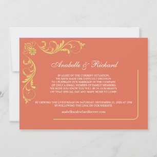Elegante Viktorianische Hochzeitsankündigung Save The Date