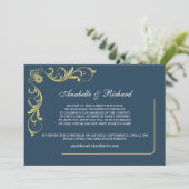 Elegante Viktorianische Hochzeitsankündigung Save The Date (Stehend Vorderseite)