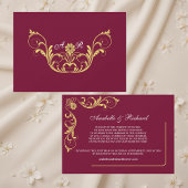 Elegante Viktorianische Hochzeitsankündigung Save The Date