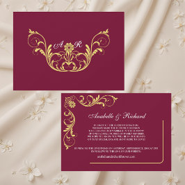 Elegante Viktorianische Hochzeitsankündigung Save The Date