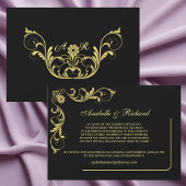 Elegante Viktorianische Hochzeitsankündigung Save The Date