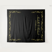 Elegante Viktorianische Hochzeitskabine Wandteppich (Vorderseite (Horizontal))