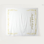 Elegante Viktorianische Hochzeitskabine Wandteppich (Vorderseite (Horizontal))