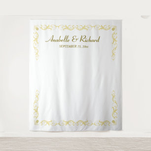 Elegante Viktorianische Hochzeitskabine Wandteppich