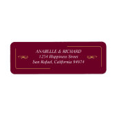 Elegante Viktorianische Hochzeitsstimmung Rücksend (Vorne)